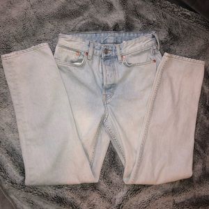 & DENIM HIGH WAIST MOM JEANS